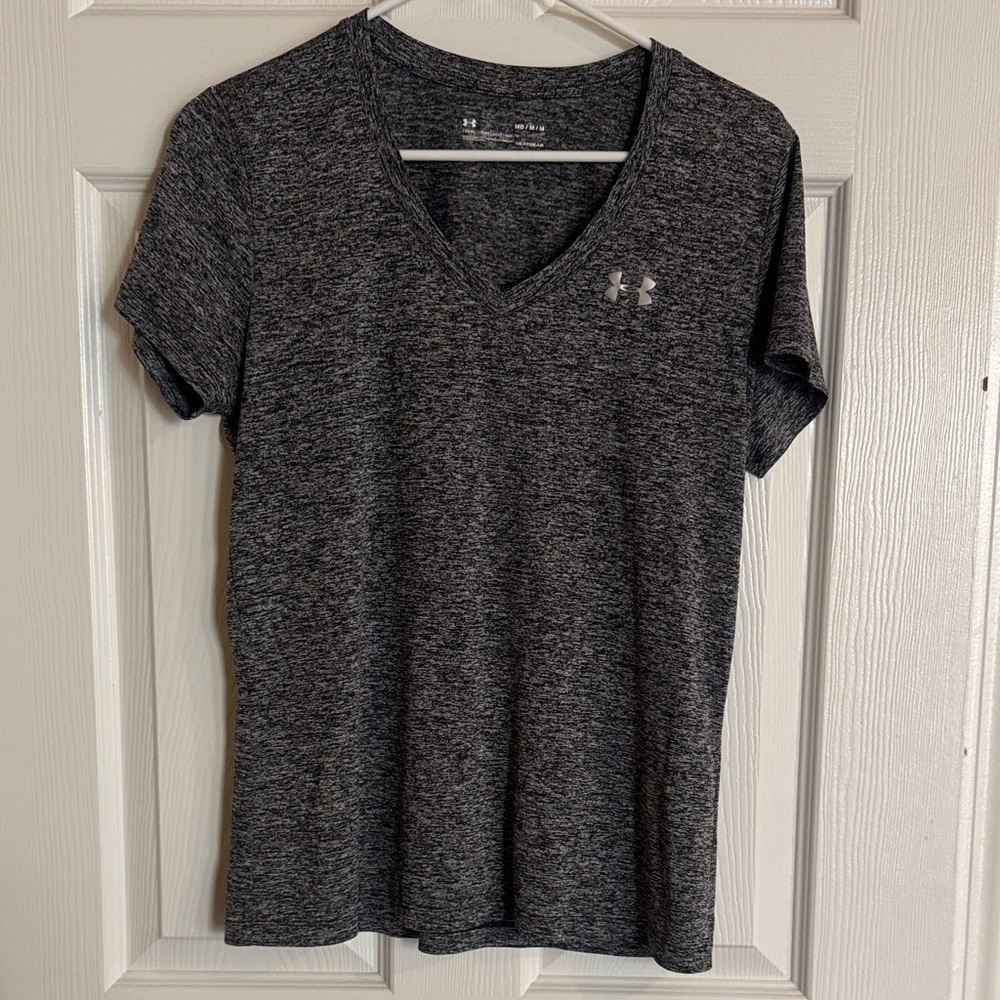 Under Armour Women's Charcoal V-Neck Tee